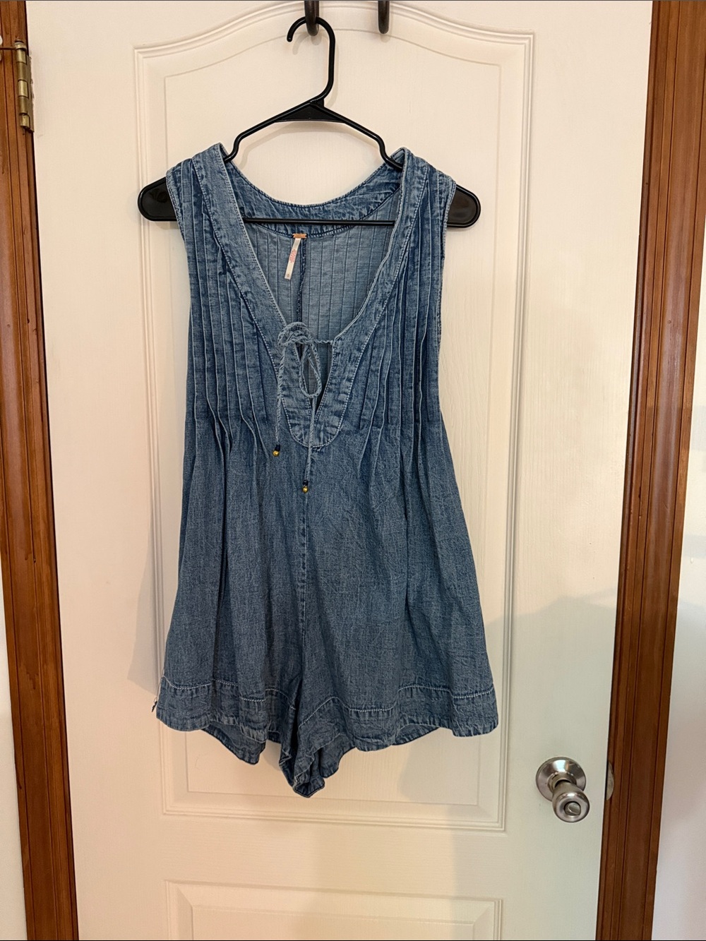 Free People Denim Blue Romper